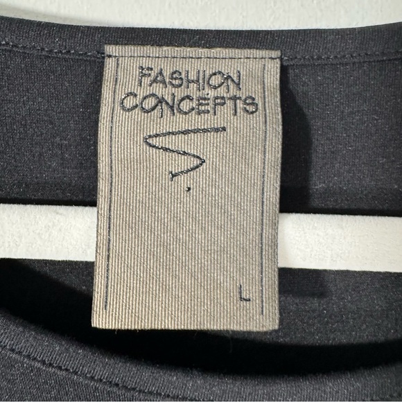 Fashion Concepts Knit Artsy Midi Dress black and white - Picture 8 of 10